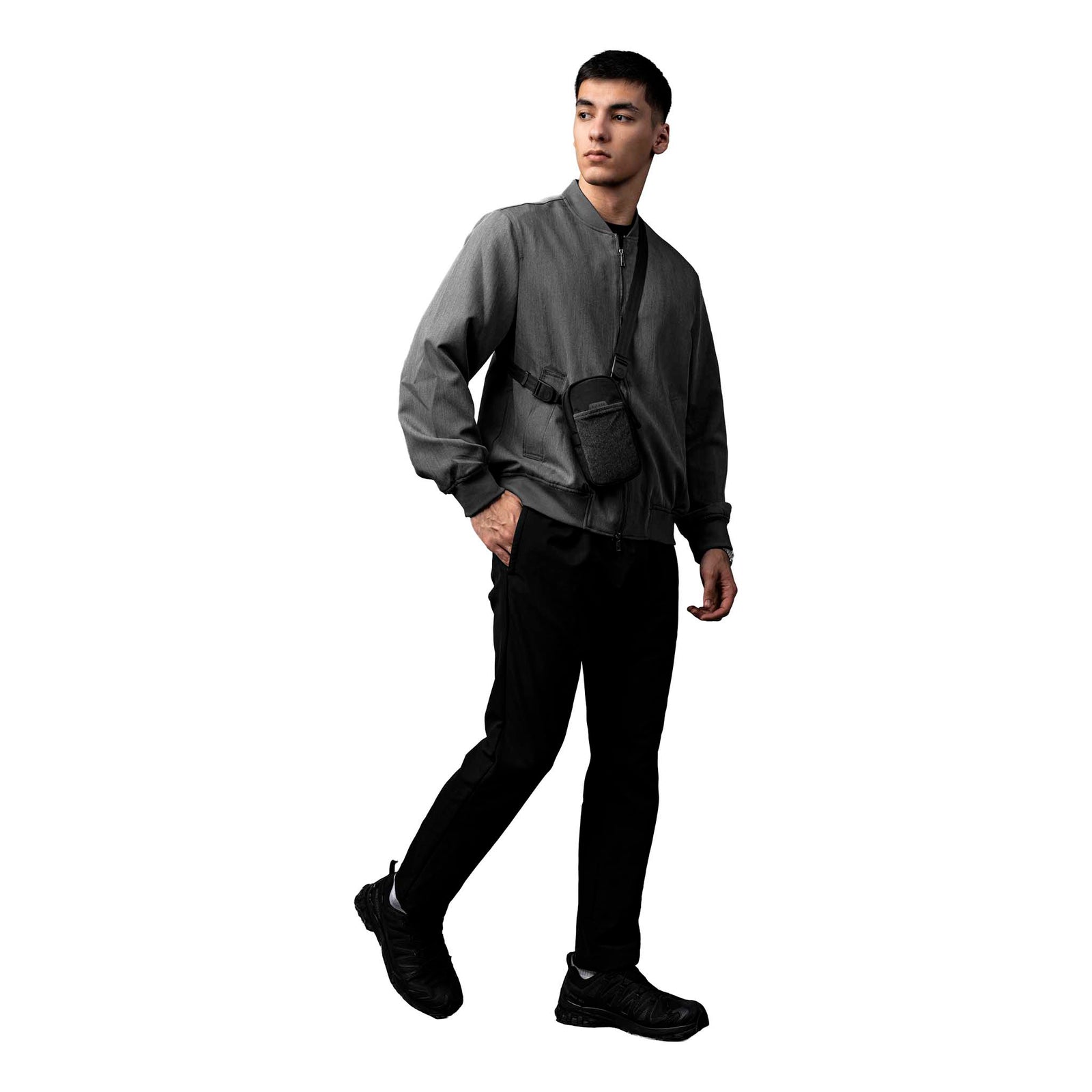 Modular Shoulder Pocket Max Alpaka AD010930131 Phone Pockets Max / Black | Axoflux 400D Washed Nylon