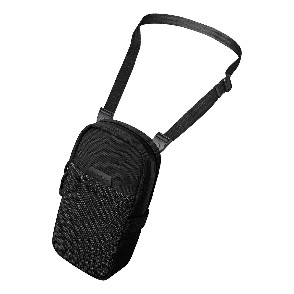 Modular Shoulder Pocket Max Alpaka AD010930131 Phone Pockets Max / Black | Axoflux 400D Washed Nylon