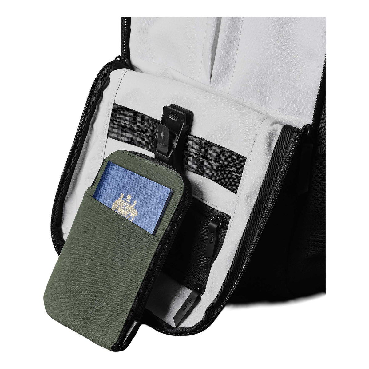 Zip Travel Wallet Alpaka AD010590518 Wallets One Size / Green | Axoflux 210D