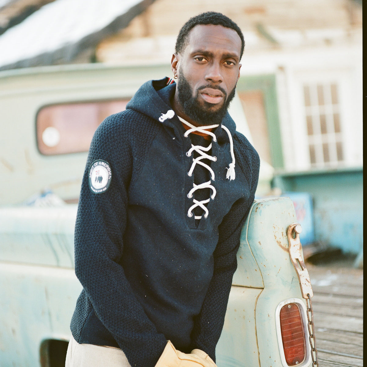 Hoodie mit gekordelter Kapuze | Herren