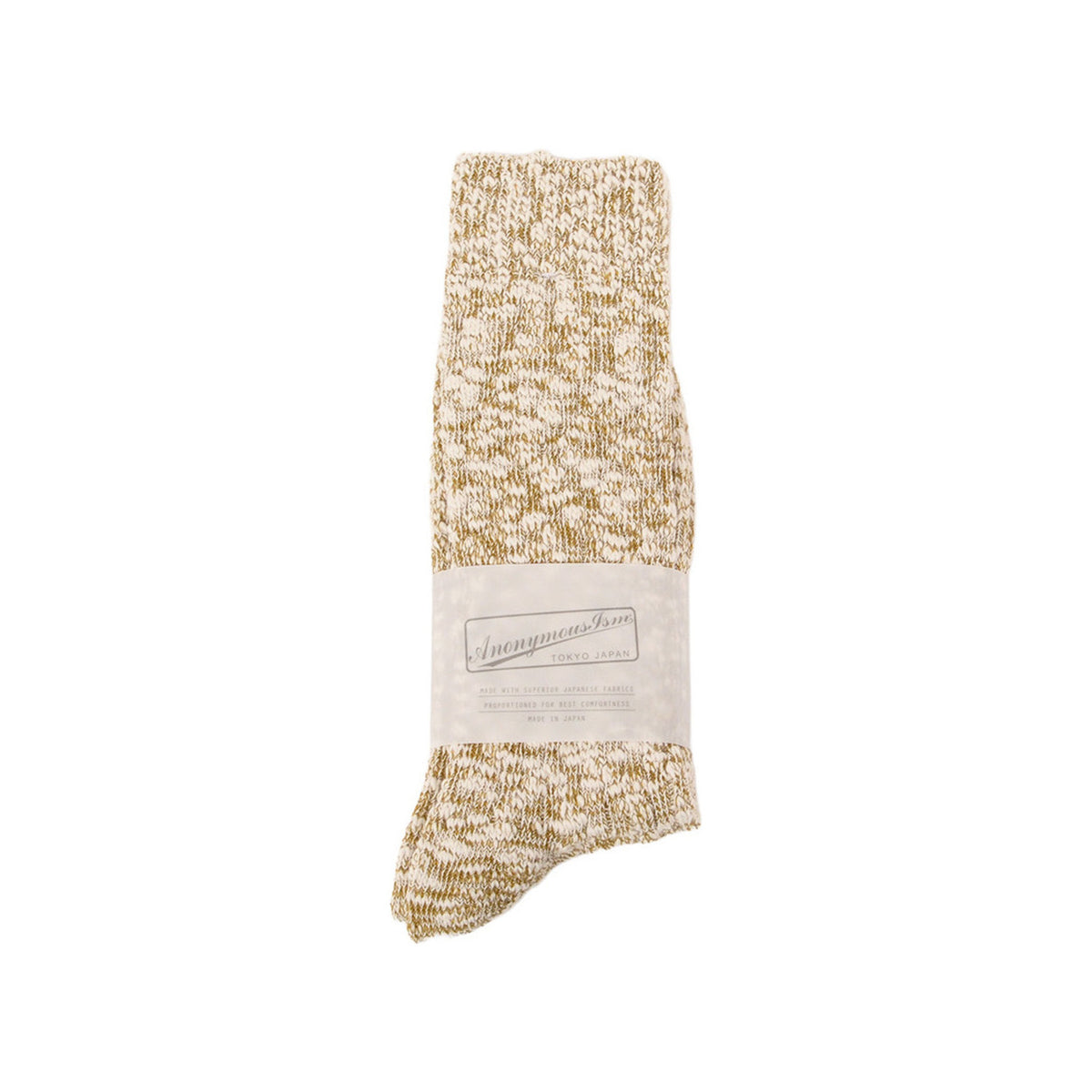 Light Slub Crew Anonymous Ism Unisex Socks