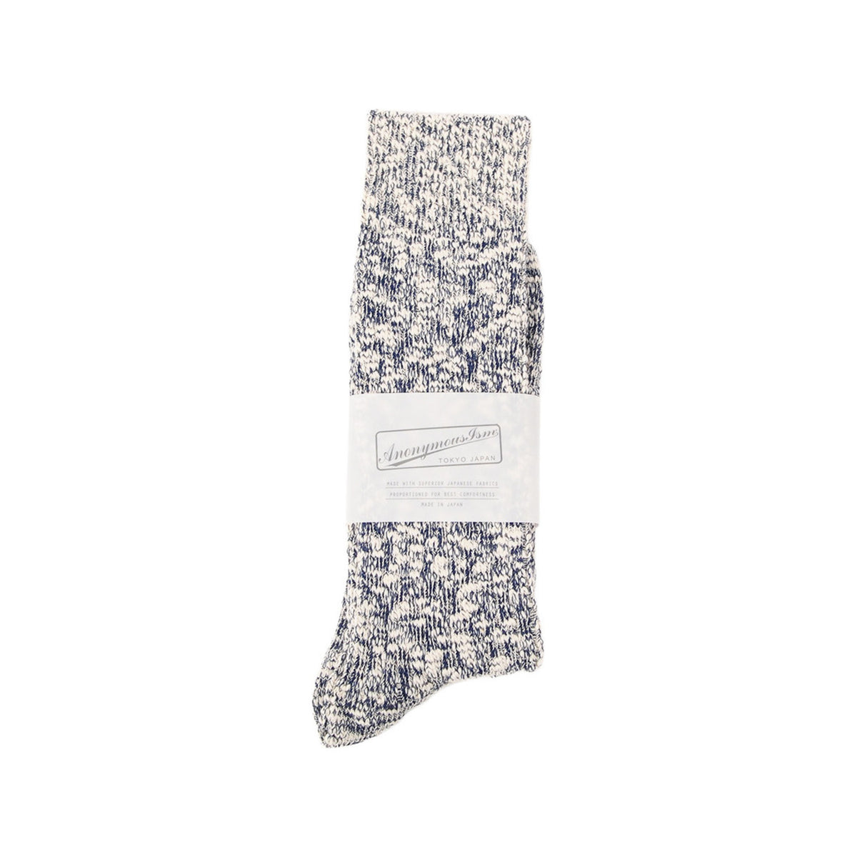 Light Slub Crew Anonymous Ism Unisex Socks