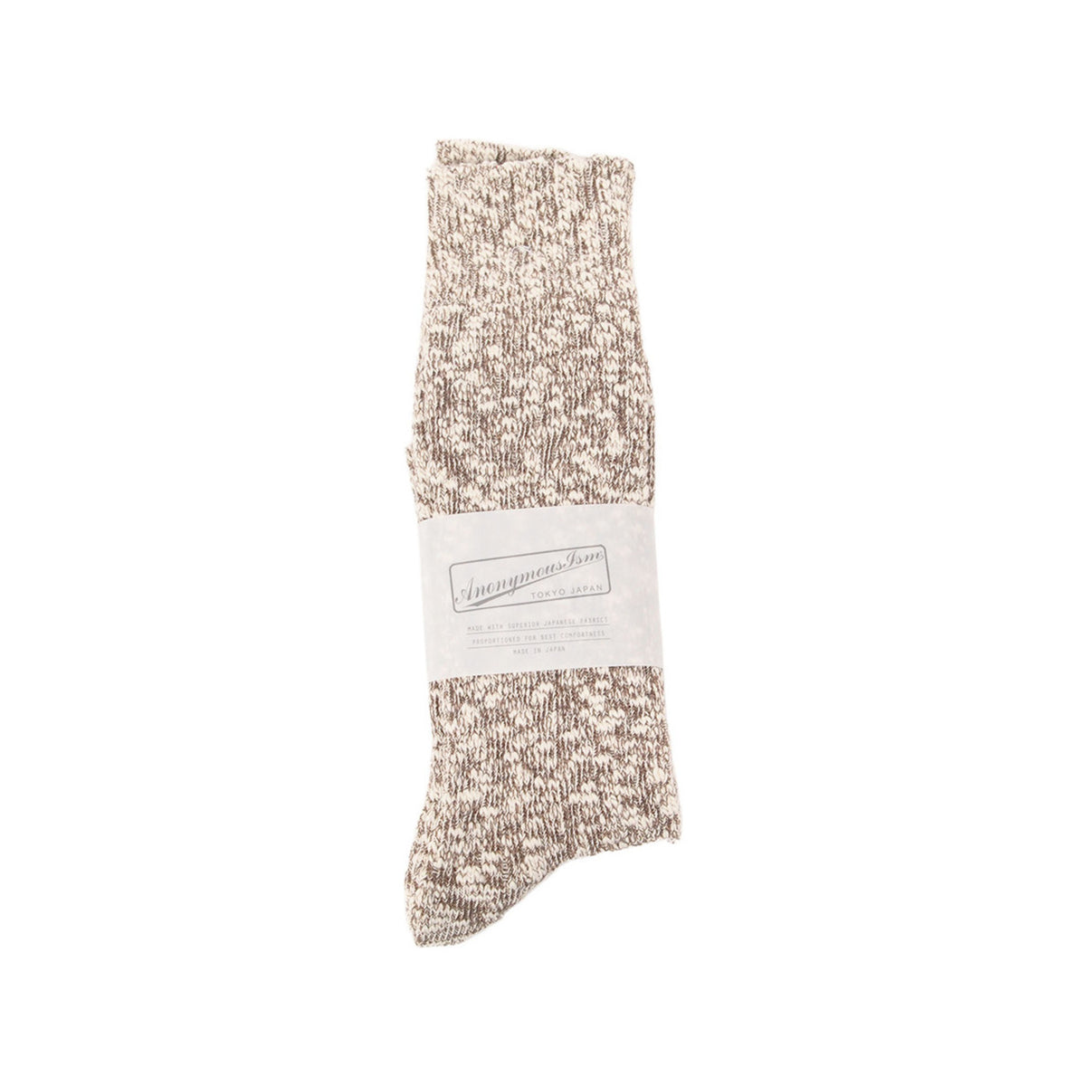 Light Slub Crew Anonymous Ism Unisex Socks