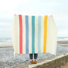 Seaside Stripe Wool Blanket Atlantic Blankets Blankets