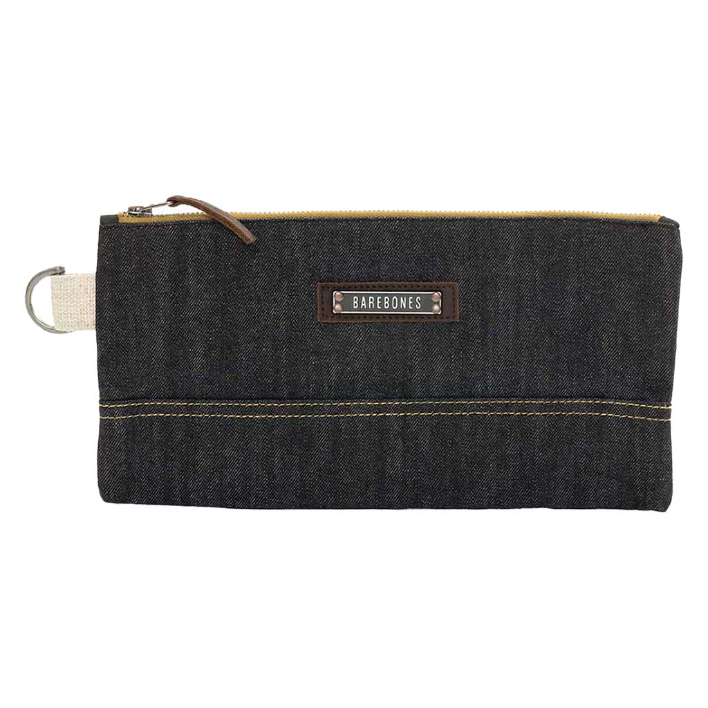 Neelum Zipper Pouch | Waxed Denim