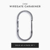 Wiregate Carabiner Barebones Living STR-624 Keyrings Large / Gunmetal