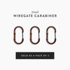 Wiregate Carabiner Barebones Living STR-623 Keyrings Small / Copper