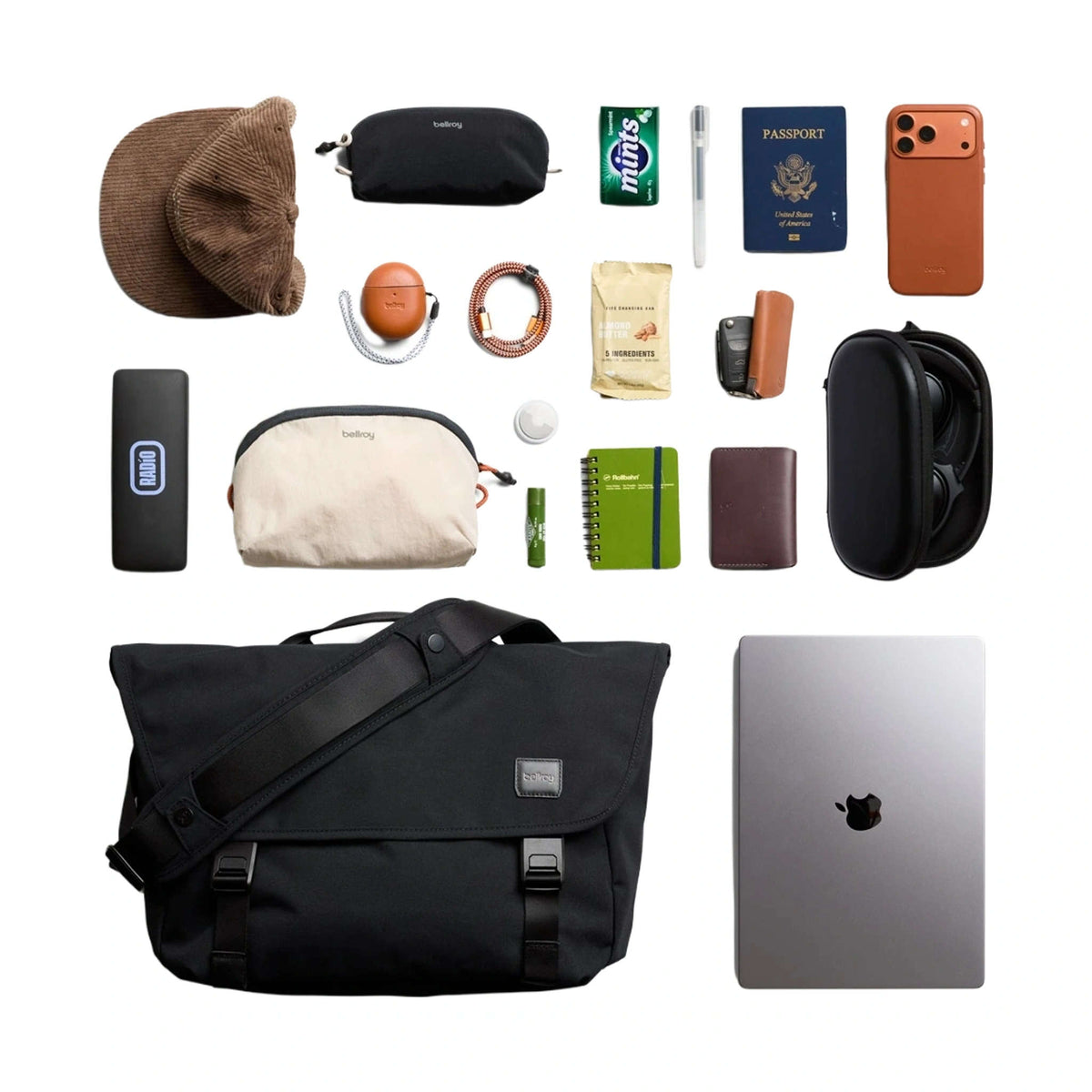 Classic Messenger Bellroy BCYA-BLK-244 Messenger Bags 13L / Black