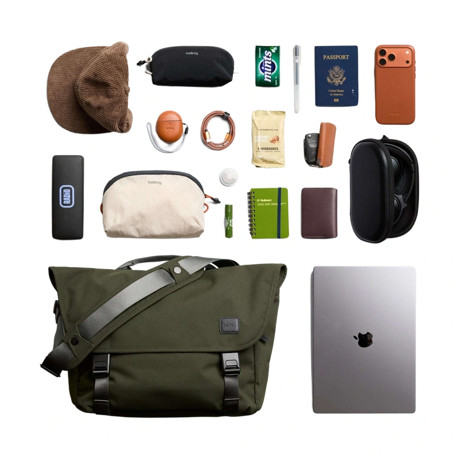Classic Messenger Bellroy BCYA-OLI-244 Messenger Bags 13L / Olive