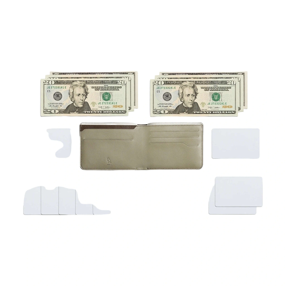 Hide & Seek LO Premium Bellroy WHSF-DAW-113 Wallets One Size / Darkwood