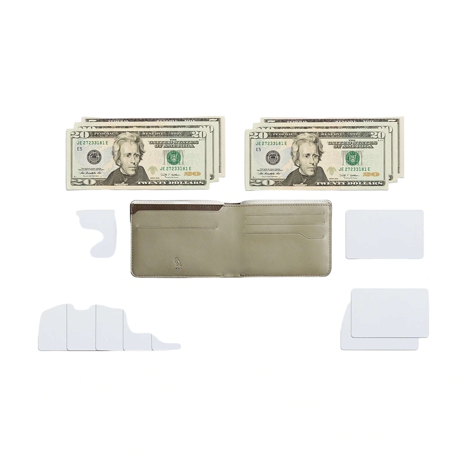 Hide & Seek LO Premium Bellroy WHSF-DAW-113 Wallets One Size / Darkwood