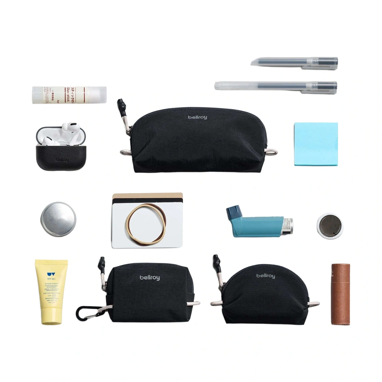 Lite Pocket Trio Bellroy ELPB-BLK-234 Packing Cubes One Size / Black