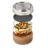 Glass Lunch Bowl Black+Blum GR-LB-L014 Food Containers 750ml / Almond