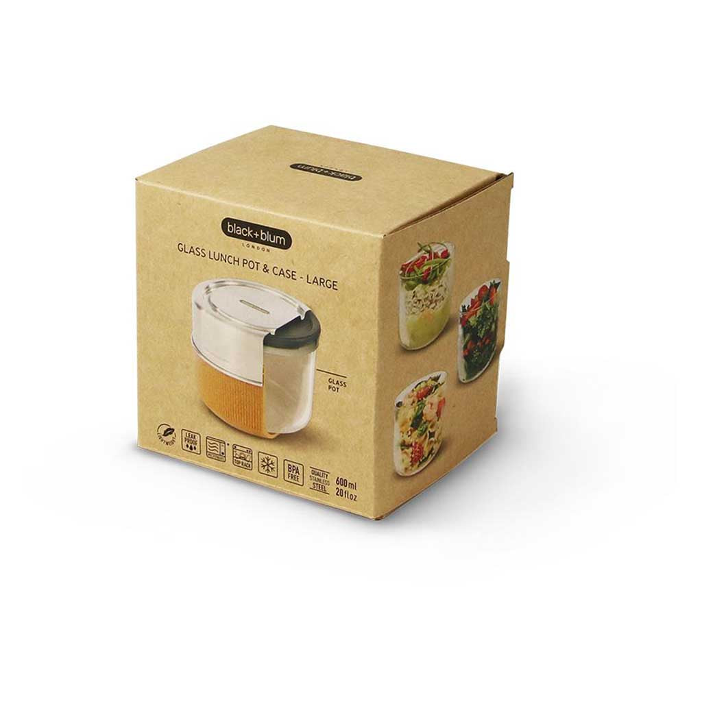 Glass Lunch Pot Black+Blum Food Containers