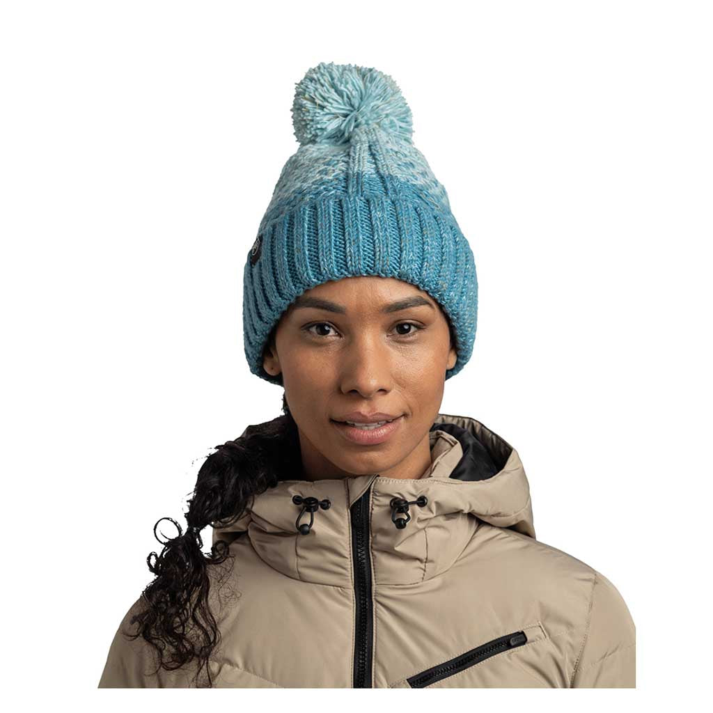 Akna Knitted Beanie & Fleece Band BUFF 136684.756 Beanies One Size / Tourmaline