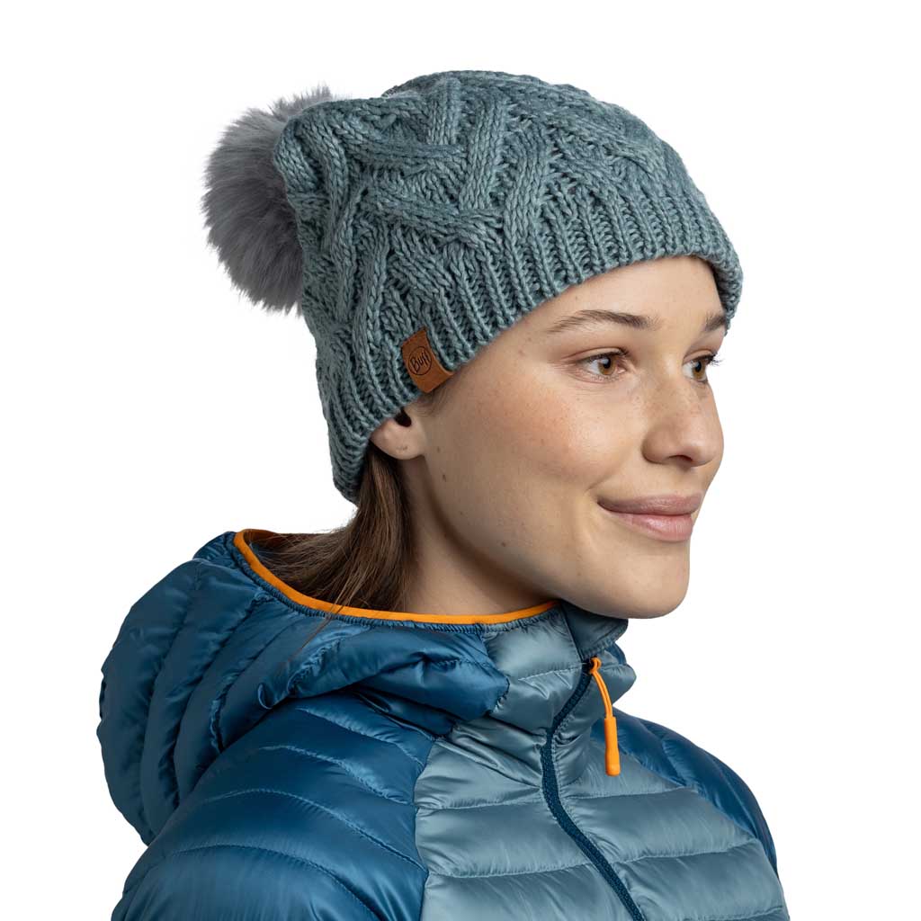 Caryn Knitted Beanie & Fleece Band BUFF 136743.770 Beanies One Size / Blue Glass