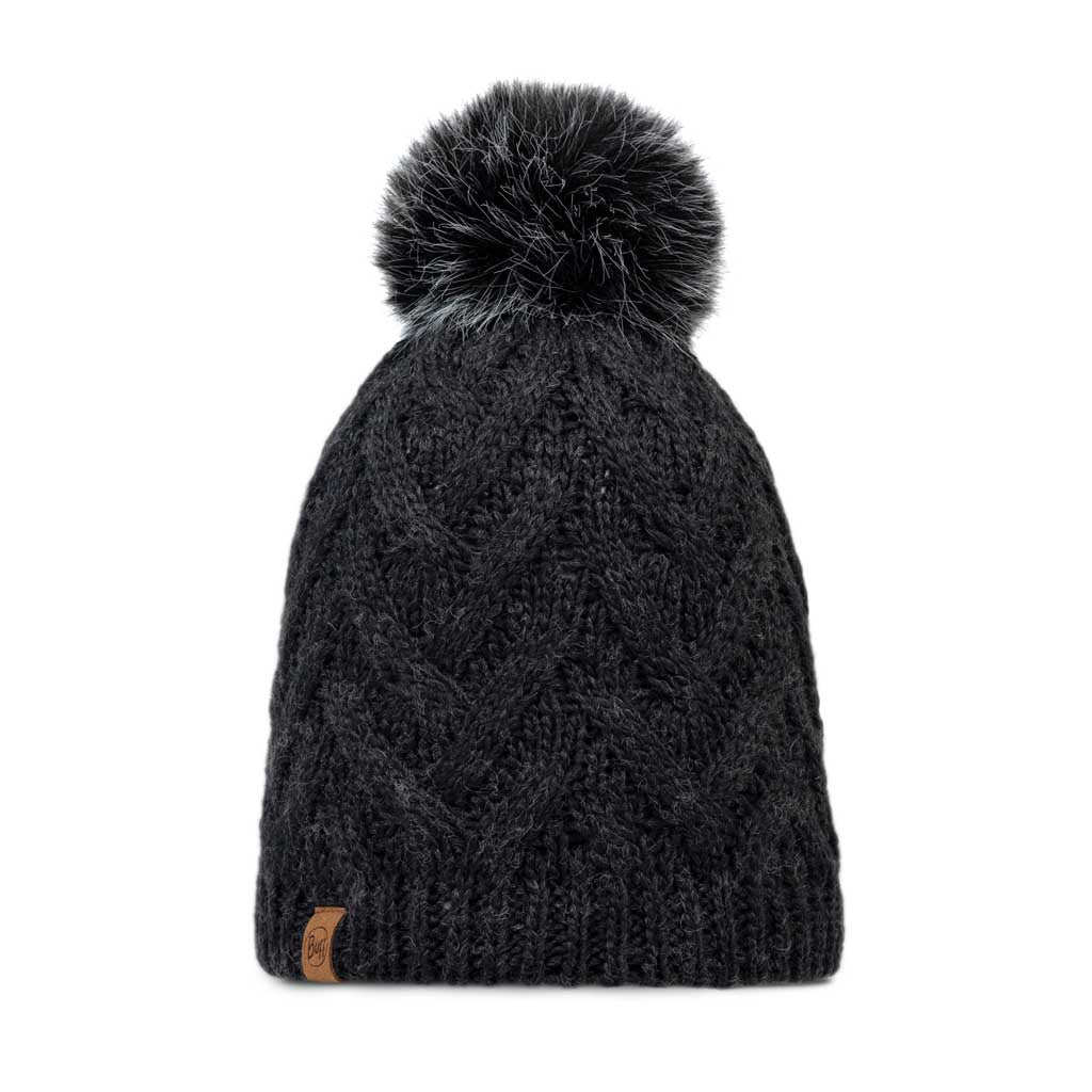 Caryn Knitted Beanie &amp; Fleece Band BUFF 136743.901 Beanies One Size / Graphite