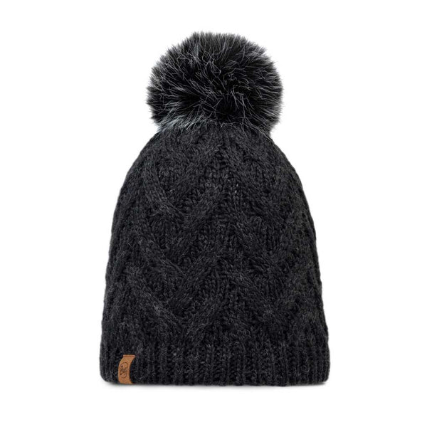 Caryn Knitted Beanie & Fleece Band BUFF 136743.901 Beanies One Size / Graphite
