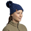 Caryn Knitted Beanie & Fleece Band BUFF 136743.717 Beanies One Size / Midnight
