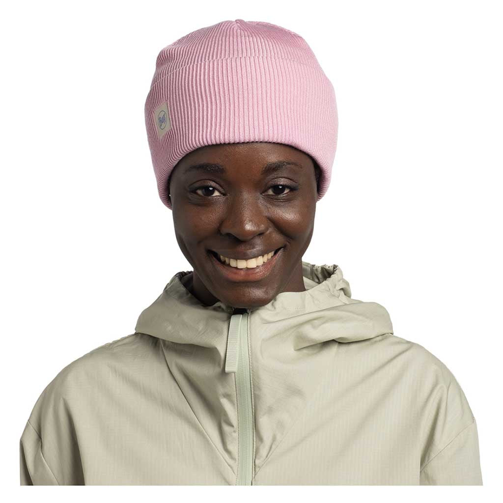Crossknit Beanie BUFF 132891.519 Beanies One Size / Camelia