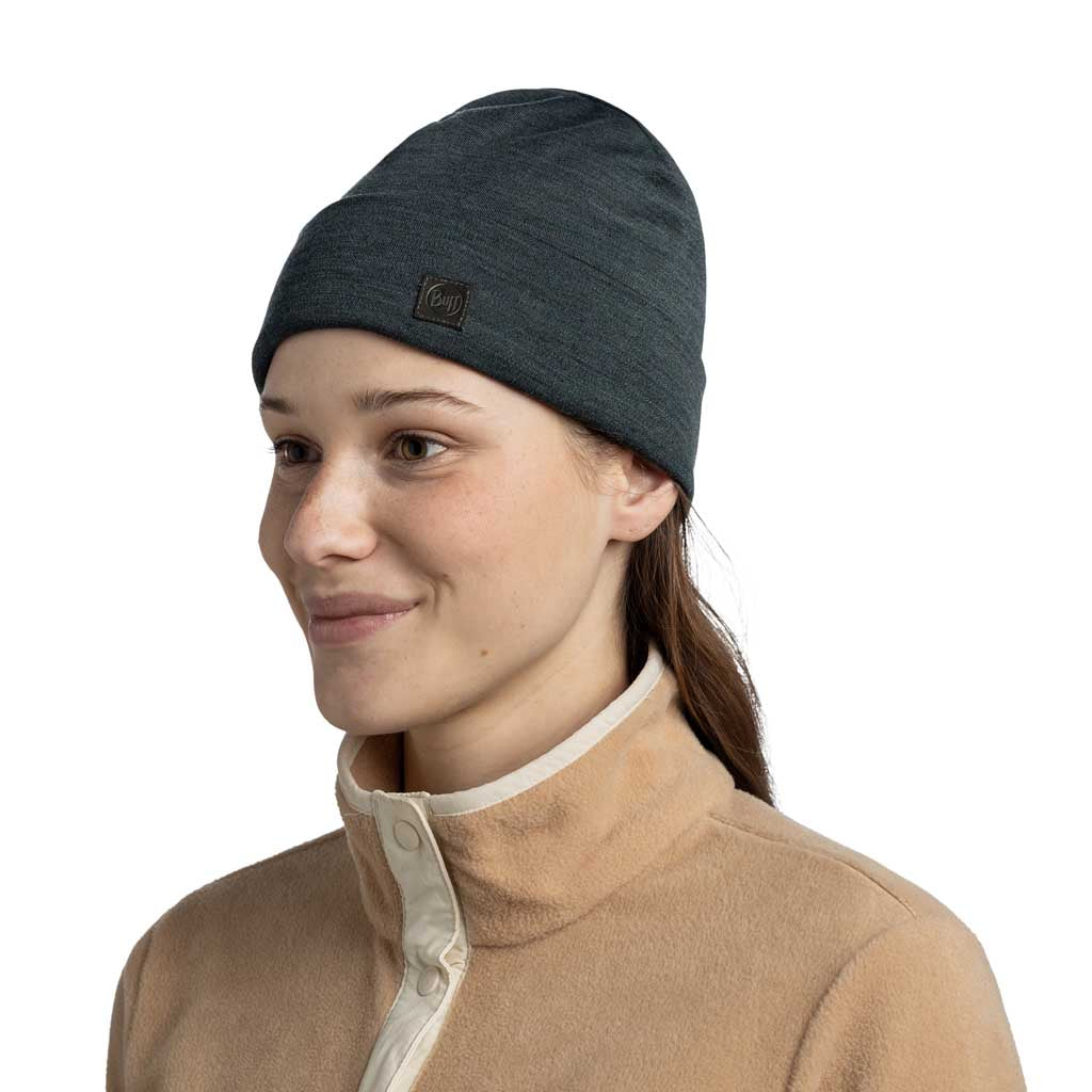 Merino Heavyweight Beanie BUFF 111170.809 Beanies One Size / Forest