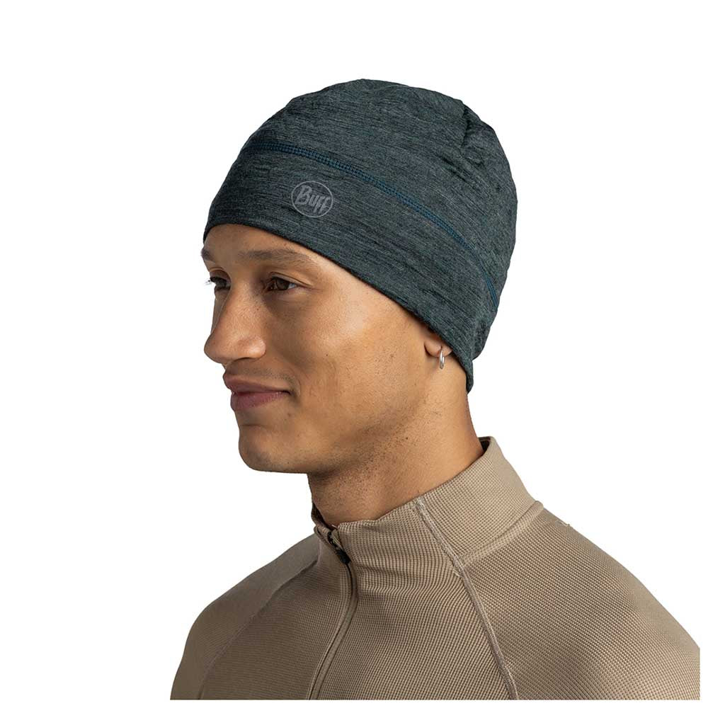 Merino Lightweight Beanie BUFF 117997.809 Beanies One Size / Forest Multistripes