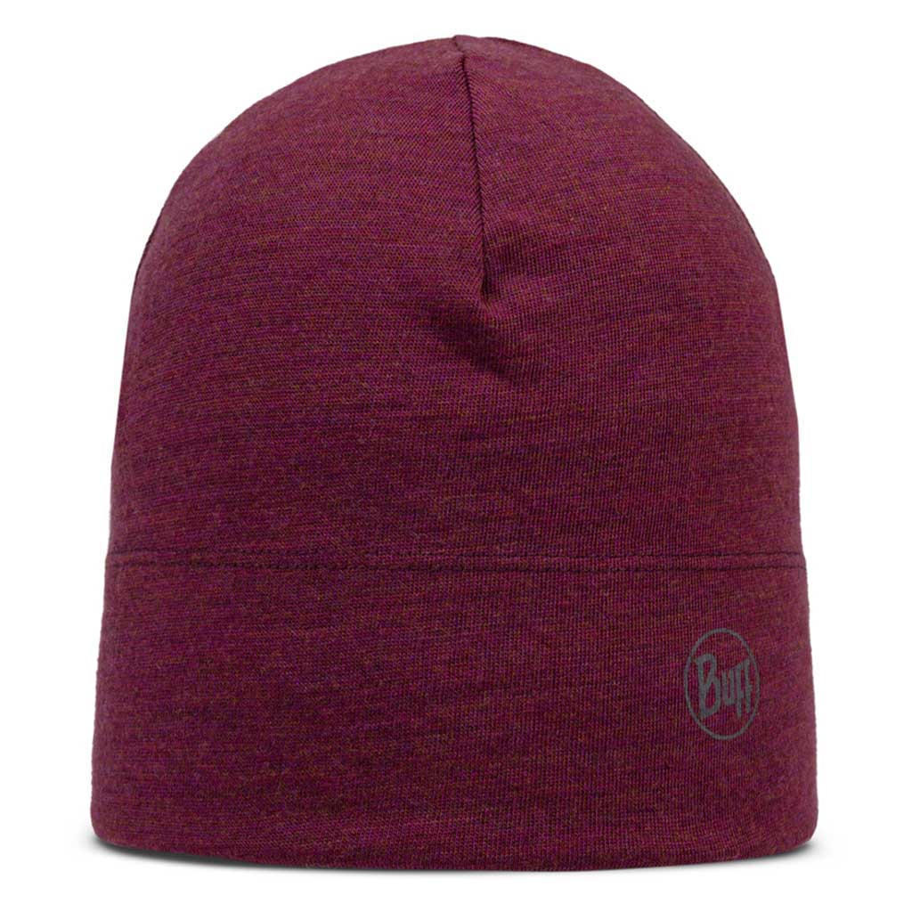 Merino Midweight Beanie BUFF 118007.422 Beanies One Size / Tibetan Red Melange