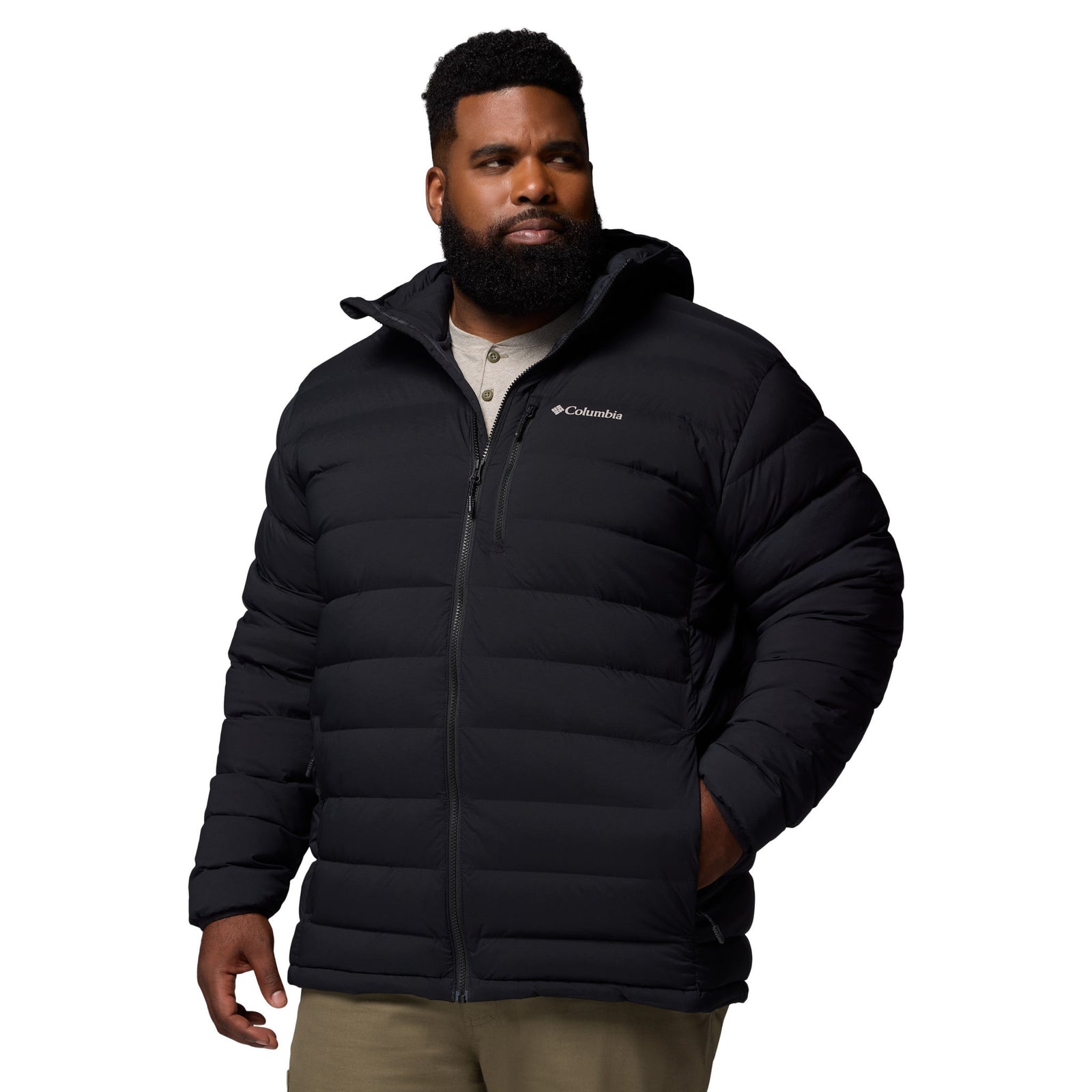 Drift Peak™ Stretch Down Hooded Jacket | Men's Columbia Men's Down Jackets