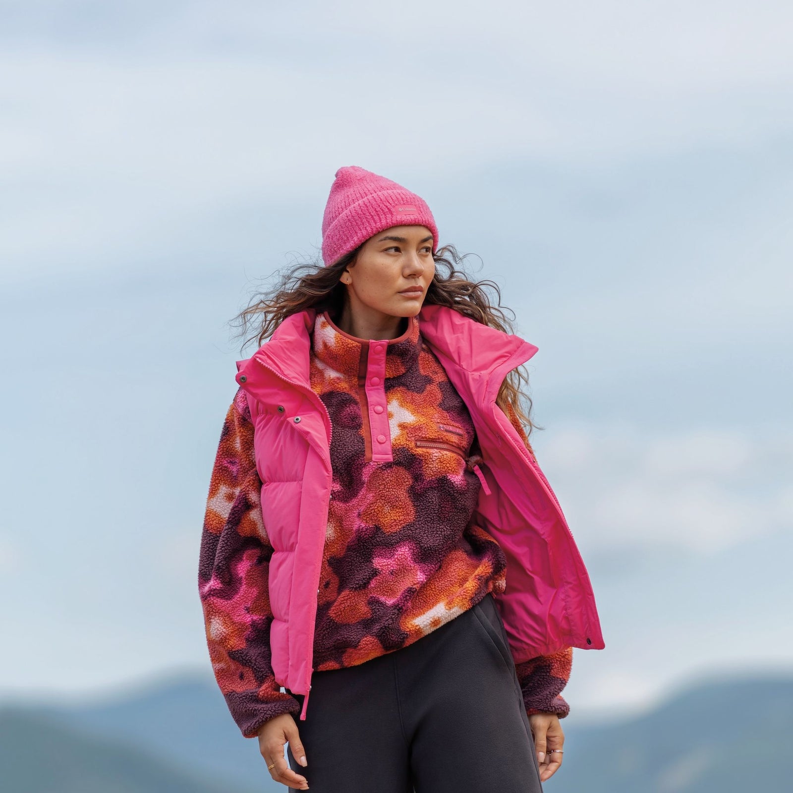 Helvetia™ II Printed Cropped Half Snap | Women's Columbia Women's Hoodies