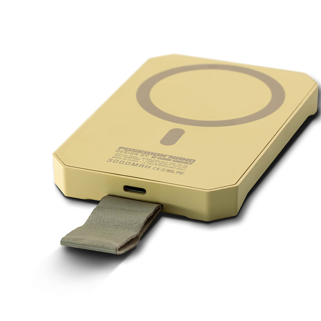 Poseidon Nano Wireless Charger Dark Energy PN30TNBR Power Banks One Size / Desert Tan