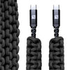 USB-C to C Paracord Cable Dark Energy IND-CCC03BKBK USB Cables One Size / Black
