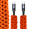 USB-C to C Paracord Cable Dark Energy IND-CCC03HIVIS USB Cables One Size / Orange