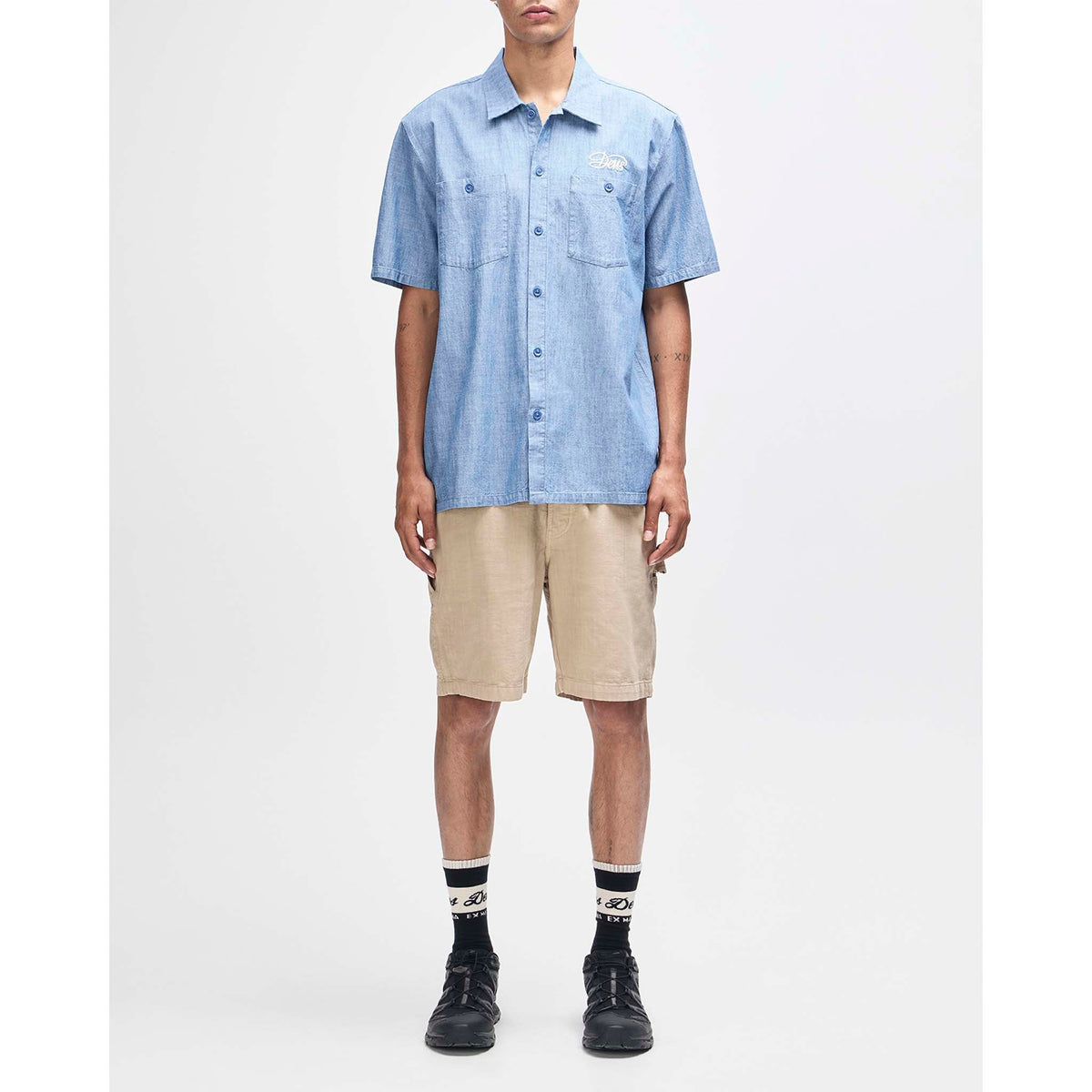 Forecourt Chambray Shirt Deus Ex Machina Men's Shirts