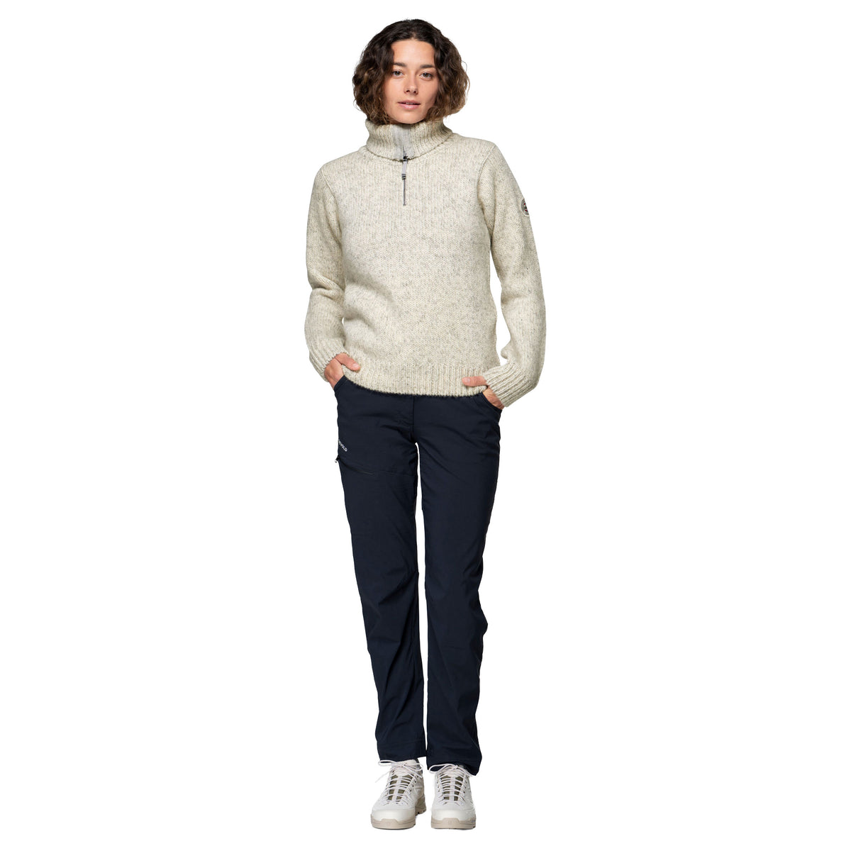 Nansen Wool Zip Neck Devold Unisex Knitted Jumpers
