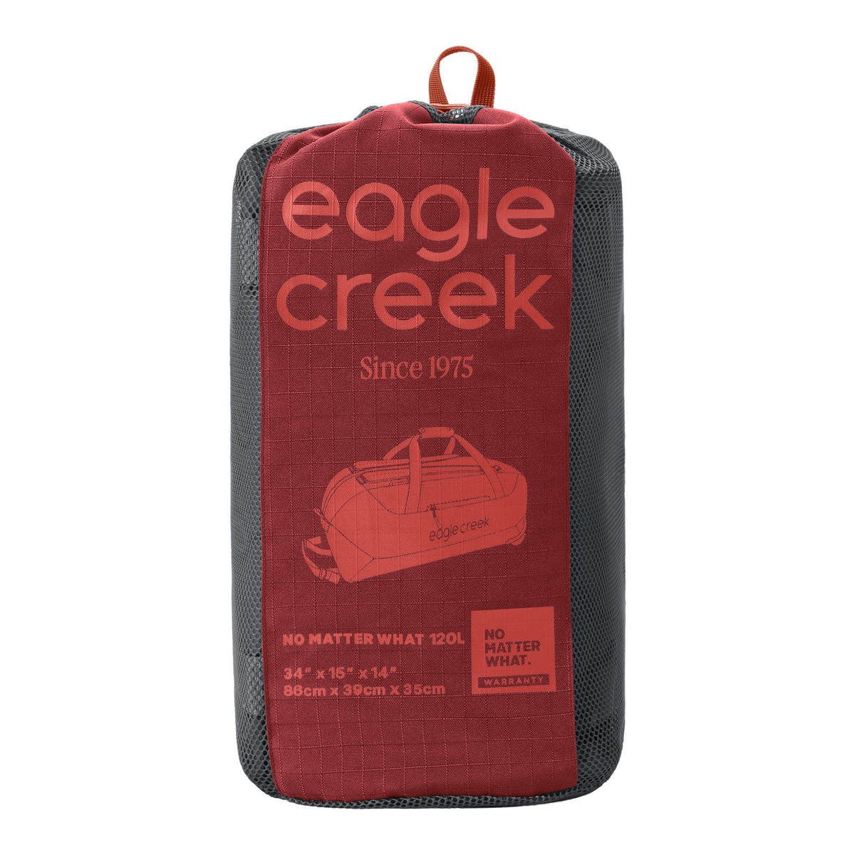 No Matter What Rolling Duffle 120L Eagle Creek EC020609614 Wheeled Duffle Bags 120L / Cranberry Red
