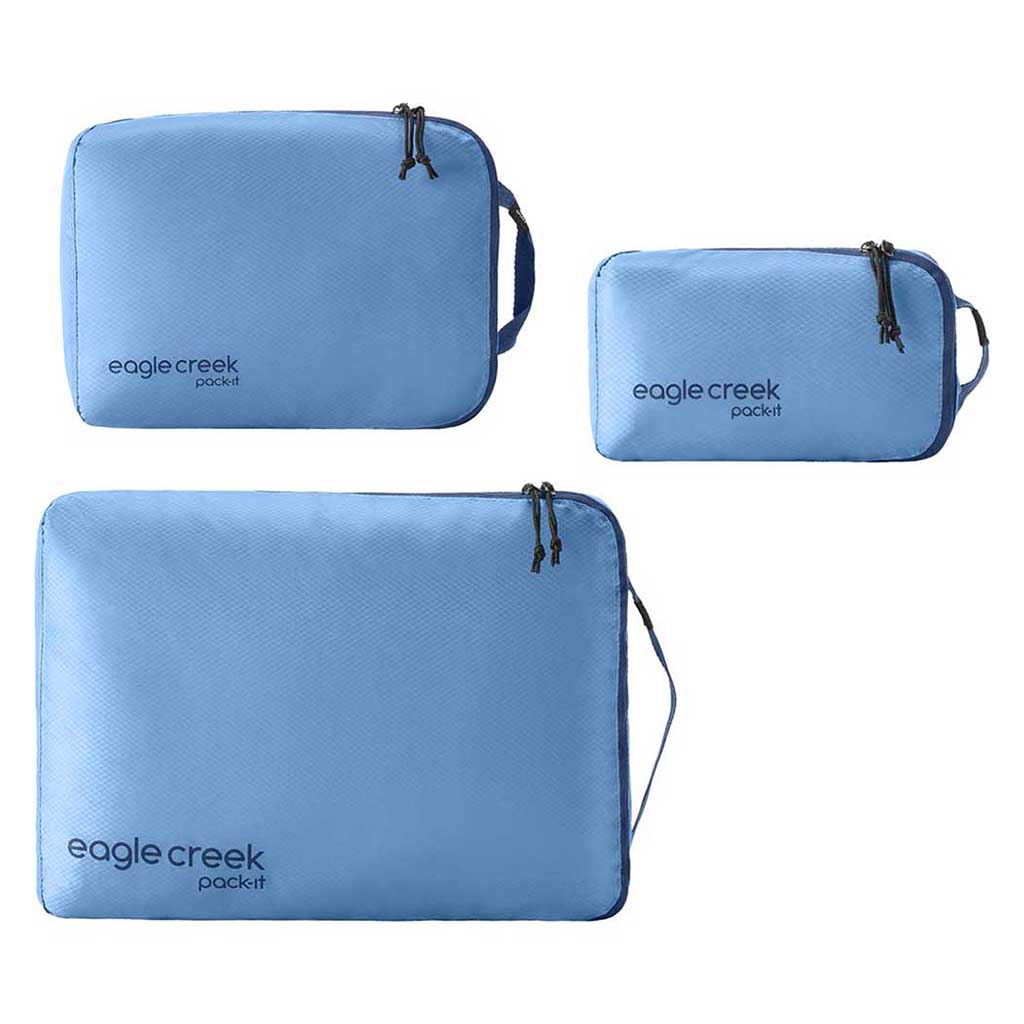 Pack-It Isolate Cube Set Eagle Creek EC050403424 Packing Cubes 3 Pack / Blue Dawn