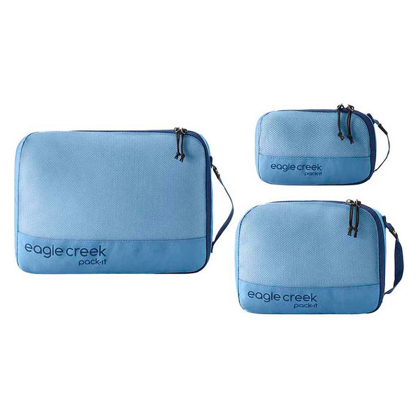 Pack-It Reveal Cube Set Eagle Creek EC050406424 Packing Cubes 3 Pack / Blue Dawn