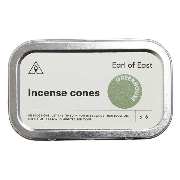 Incense Cones Earl of East EOE/IC/GH Incense 16 Pieces / Greenhouse
