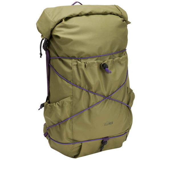 Buckden Roll Top Backpack Elliker 34052-KHAKI Backpacks 24L / Khaki