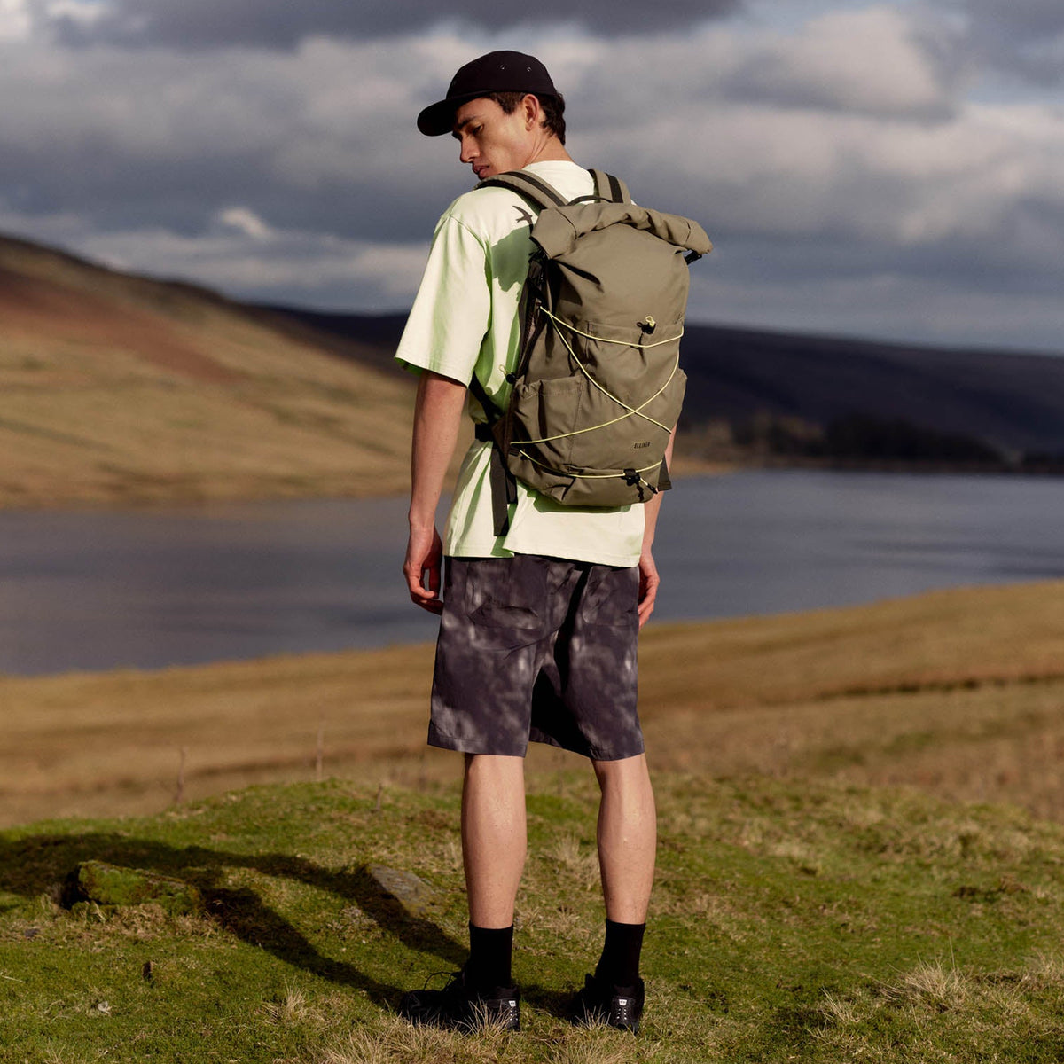 Buckden Roll Top Backpack Elliker 34052-TAUPE Backpacks 24L / Taupe