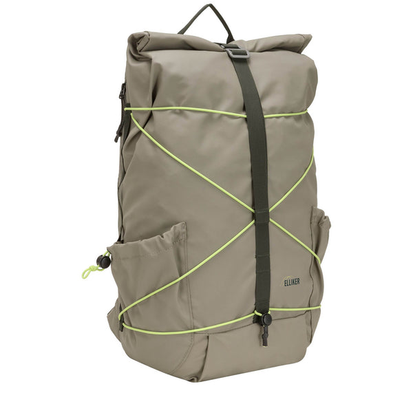 Dayle Roll Top Backpack Elliker 34001-TAUPE Backpacks 21L / Taupe