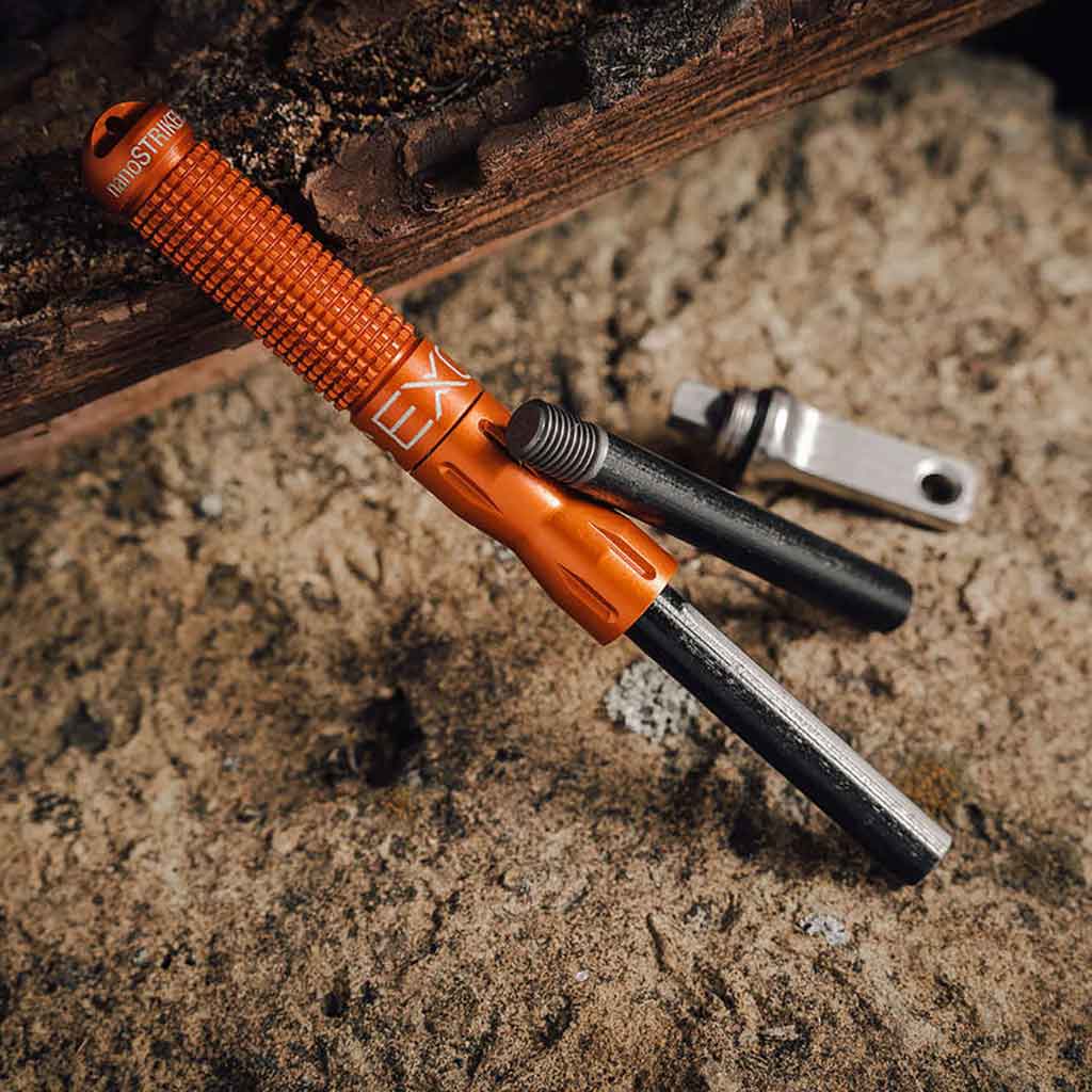 nanoSTRIKER XL Exotac 091037401472 Firestarters One Size / Blaze Orange