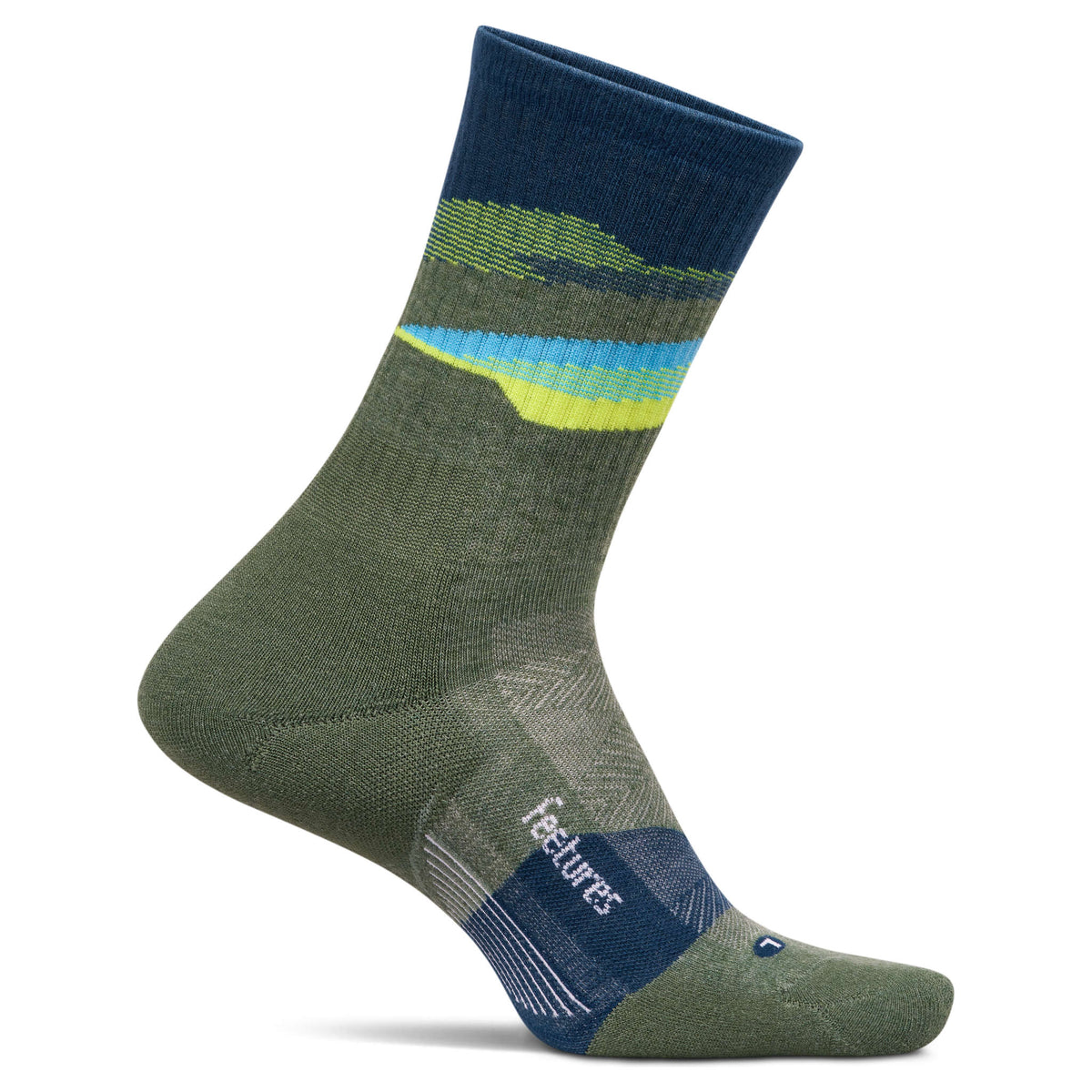 Trail Max Cushion Mini Crew Feetures Unisex Socks