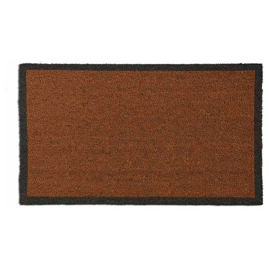 Doormat with Charcoal Border Garden Trading DMCO44 Doormats Large / Natural