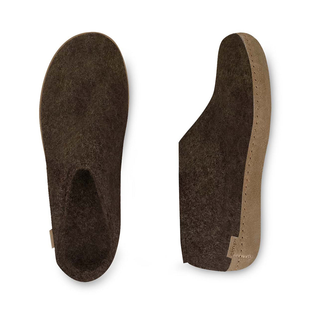 Shoe with Leather Sole Glerups Slippers