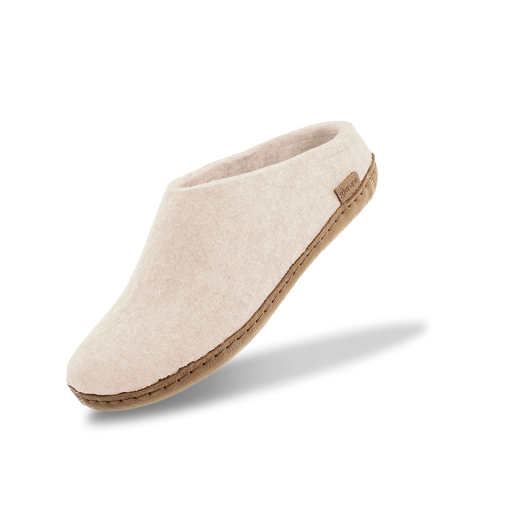 Slip-on with Leather Sole Glerups Slippers