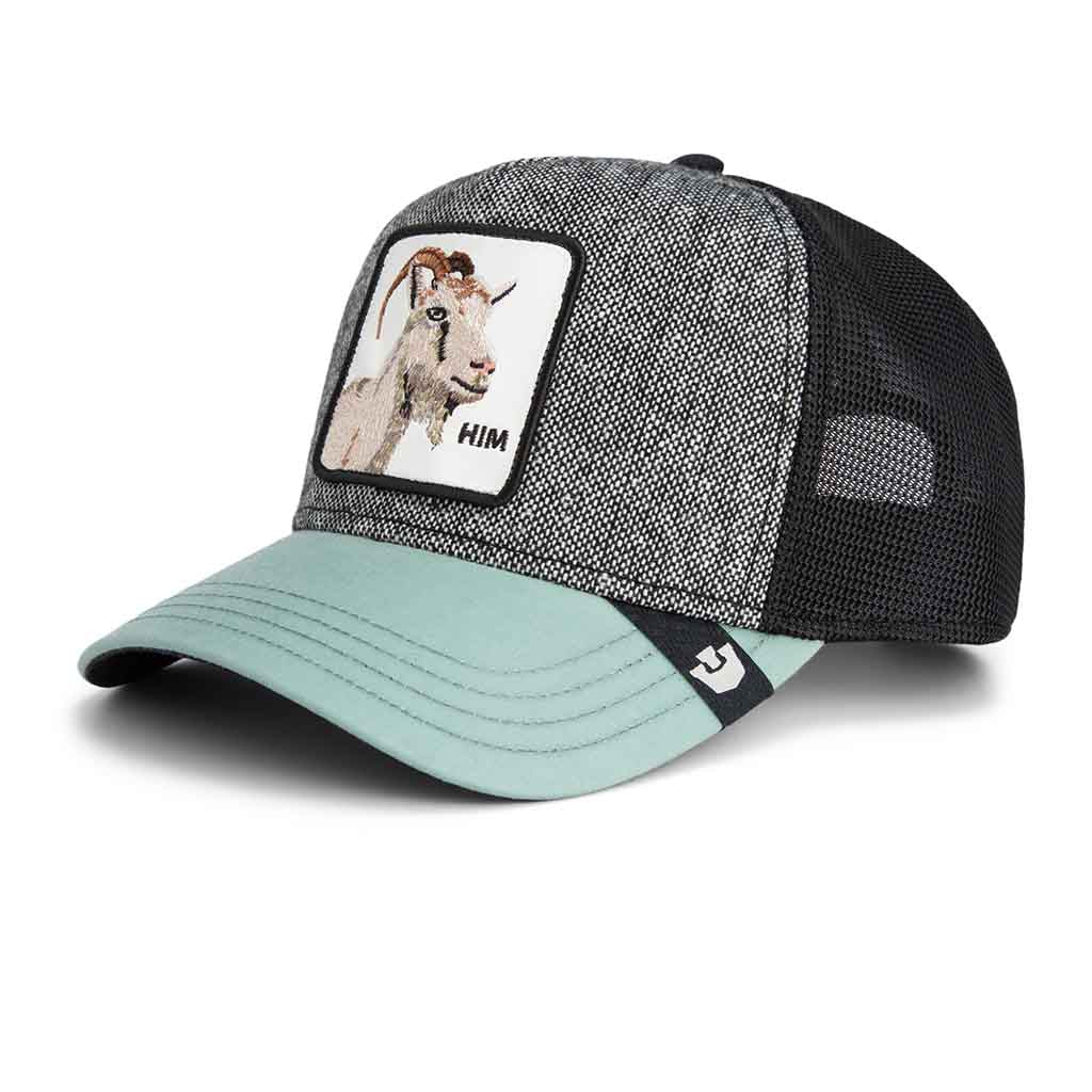 Dapper Goat Trucker Hat Goorin Bros. 101-2264-TWEED Caps &amp; Hats One Size / Tweed