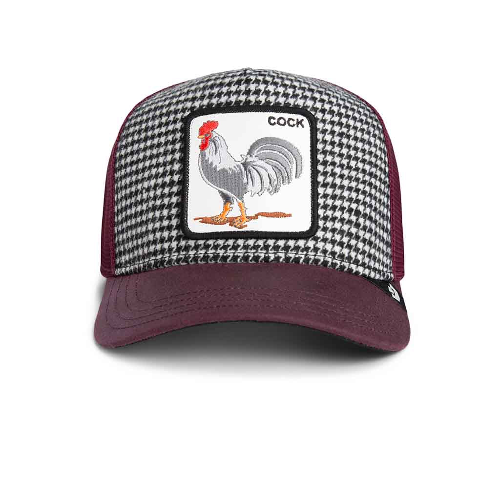 Dapper Rooster Trucker Hat Goorin Bros. 101-2260-HNDTH Caps & Hats One Size / Houndstooth