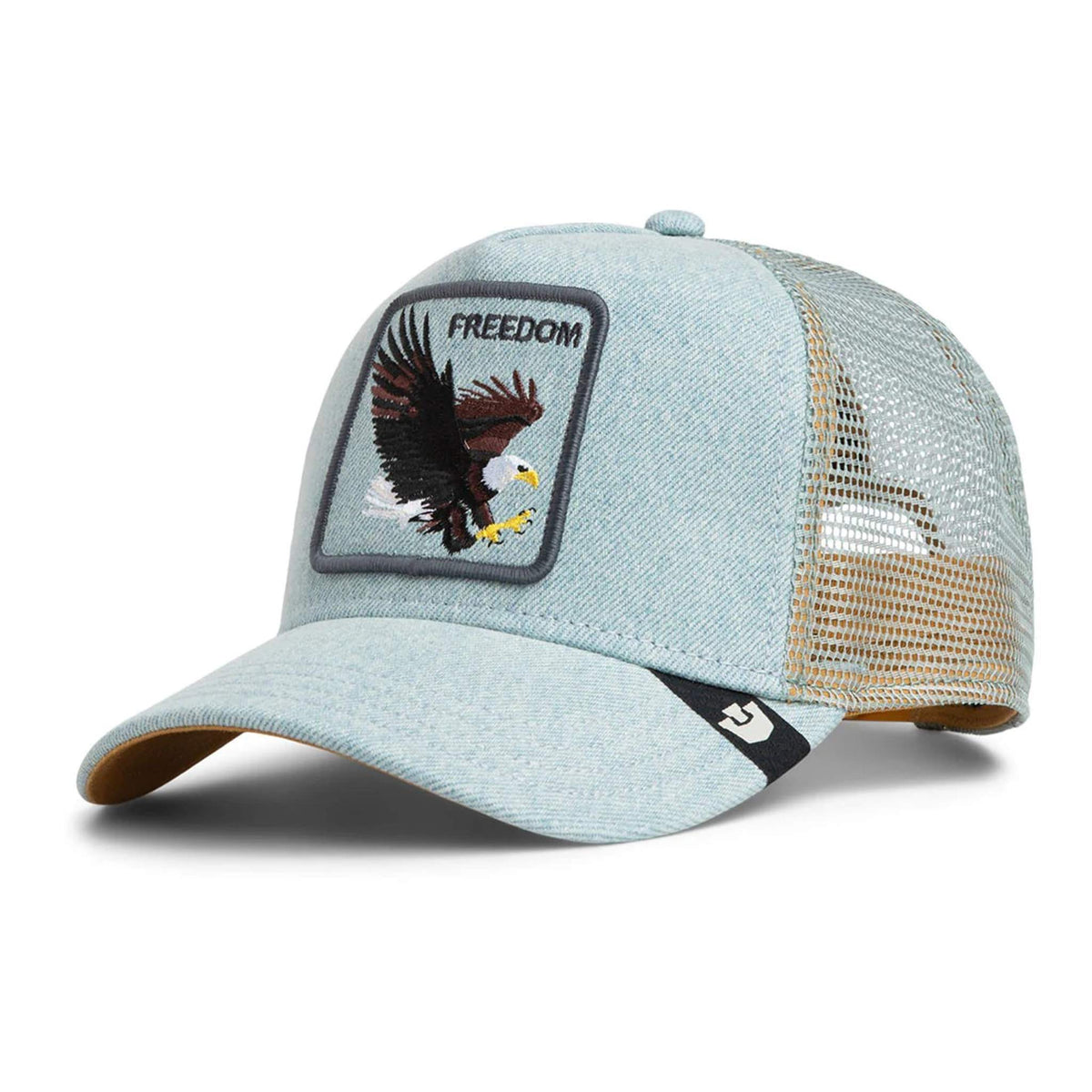 Denim Eagle Trucker Hat Goorin Bros. 101-2956-DEN02-O/S Caps &amp; Hats One Size / Light Denim
