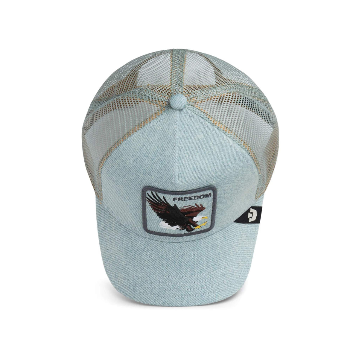 Denim Eagle Trucker Hat Goorin Bros. 101-2956-DEN02-O/S Caps & Hats One Size / Light Denim